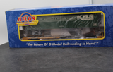 Atlas 6959-2 KANKAKEE, BEAVERVILLE & SOUTHERN FRONT RUNNER & 45 PINES TRAILER, 3 RL   O SCALE NEW
