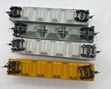 HO Scale 2501 Assorted Lot -- 4 Hoppers w/ Kadee Couplers  Used Excellent No Box