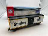 MTH Railking 30-74231 NFL - Pittsburgh Steelers RailKing Box Car O SCALE Used Excellent