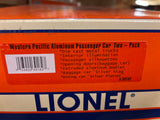 Lionel 6-39182 WESTERN PACIFIC "CALIFORNIA ZEPHYR" ALUMINUM STREAMLINED PASSENGER CAR 2-PACK O SCALE NEW