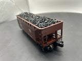 K-Line k6251-1752  New York Central NYC 2 Bay Hopper w/ Real Coal Load O SCALE Like New