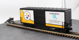 MTH 30-74362 NFL - Pittsburgh Steelers Super Bowl XL Champs 40' High Cube Box Car O SCALE Like New