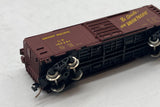 Model Power 100261 Union Pacific UP Boxcar metal wheels kadee style couplers N SCALE Like New wrong box
