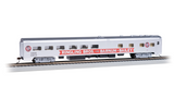 Bachmann  14807 Ringling Bros Barnum & Bailey 85' Smooth-Side Dining Pie Car With Lighted Interior Red unit 60012 HO SCALE