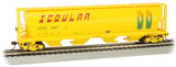 Bachmann 19104 CANADIAN 4 BAY CYLINDRICAL GRAIN HOPPER - SCOULAR #1687 HO SCALE NEW