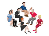 Lionel 1957110 Sitting Passengers Figures HO Scale