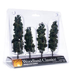 Woodland Scenics WDS TR3584 WDSTR3584 Conifer Trees 4" to 6"  4ct scenery NEW