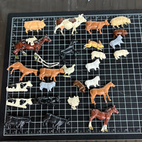 Assorted Figures plastic and Metal animals USED