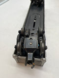LIONEL POSTWAR 3562-25 ATSF OPERATING BARREL CAR (GRAY) W 6 BARRELS- MISSING FIGURE AND BIN-- AS IS-- O SCALE Used Excellent