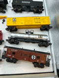 Lionel 6-8900, 6-9348, 6-9321, 6-7712, 6-9322, 6-9880, 6-9323 ATSF Santa Fe Famous American Railroad Series Railroad Freight Car Set (Set of 7) Caboose in wrong box O Scale Used Excellent