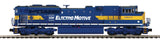 MTH Premier 20-20750-1 Electro Motive Division SD70M-2 Diesel Engine in Hi-Rail Wheels O Scale. Like New