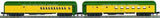 MTH Premier 20-4130 Chicago & North Western 2-Car 70' Madison Comb/Din Passenger Set - CNW O SCALE Used Excellent as is