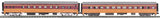 MTH Premier 20-66019 Milwaukee Road 2-Car 70' ABS Slpr/Diner Passenger Set in Smooth - Mil. Road Diner #109, Chandler O Scale Like New Damaged Box