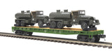 MTH Premier 20-95399 U.S. Army O Scale Premier Flat Car w/GMC 353 6x6 Tank Truck NEW