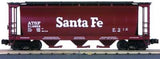 MTH Premier 20-97406 Santa Fe 3-Bay Cylindrical Hopper Car O Scale NEW