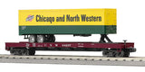 MTH Premier 20-98118 Chicago & North Western Flat Car . O SCALE NEW
