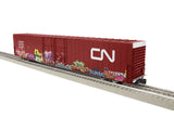 Lionel 2226390 Canadian National CN 86' 4-Door Hi-CubeBoxcar w/ graffiti O SCALE NEW