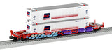 Lionel 2226572 Burlington Northern BN Husky Stack #63361 with Graffiti o scale