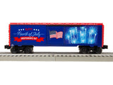 Lionel 2228400 Fourth of July Illuminated Car with Sound limited O SCALE NEW
