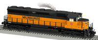 Lionel 2233112 Milwaukee Road Legacy SD45 #8 with 2233118 Legacy SD45 Superbass #10