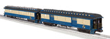 Brady's Train Outlet Custom Run Lionel 2431950 Legacy Central New Jersey Blue Comet 4-6-0 #168 with 6 Woodside Passenger Cars O Scale Limited