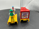 K-Line k-2625-01 Circus Transport Railroad Motorized Handcar and Trailer with Clowns O SCALE Like New