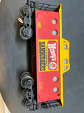 Lionel  6-6449 Wendy's Old Fashioned Hamburgers Red /Yellow caboose 027 O SCALE Used Excellent Damaged Box