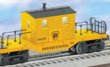 Lionel 6-36555 Pennsylvania PRR MOW Yellow Transfer Caboose O SCALE Like New