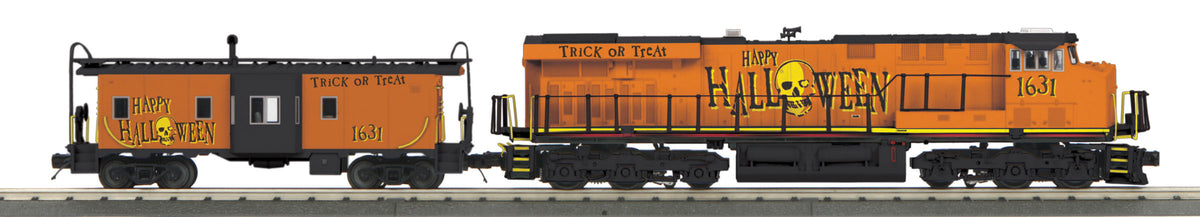 MTH Railking 30-20359-1 Halloween ES44AC Imperial Diesel & Caboose Set