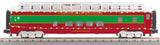 MTH 30-68266 Christmas Streamlined 4 Car Passenger Set w/ LED Lights, 30-68268  Streamlined 2 Car Set, 30-68269 Coach Car, 30-68270 Christmas Streamlined Vista Dome w/LED Lights Limited O Scale NEW