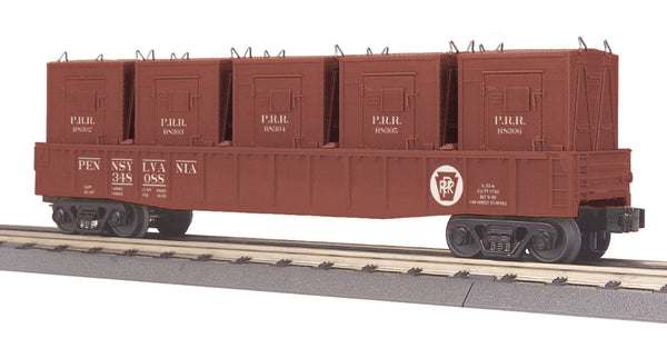 MTH 30-7250 Pennsylvania PRR Gondola with LCL Containers