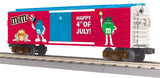 MTH Railking 30-74598 MARS - M&M'S 4th of July O SCALE . NEW