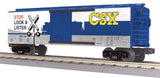 MTH Railking 30-74776 CSX Box Car with Blinking LEDs O SCALE NEW