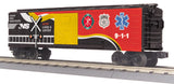 MTH Railking 30-74854 Norfolk Southern NS 911 First Responders Box Car w/Blinking LEDs O SCALE Like New