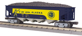 MTH Railking 30-75397 Alaska 4-Bay Hopper Car - Alaska O SCALE Used Very Good