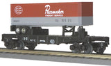 MTH Railking 30-7608 New York Central Car no. 499706 Semi Scale Flat car w/Pacemaker Trailer . O SCALE NEW