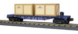 MTH Railking 30-76705 NASA Flat Car w/(2) Crates #82017. O SCALE NEW