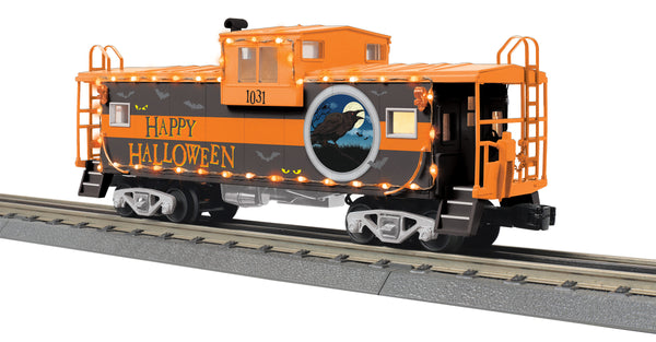 MTH 30-77381 Halloween Extended Vision Caboose with LED Lights - Car No. 1031 Limited