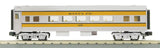 MTH 33-6029, 33-6030, 33-6031 Santa Fe O-27 Streamlined Coach, Combine, and Full-Length Vista Dome Car Set (Set of 3 Passenger Cars) O Scale Like New