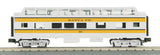 MTH 33-6029, 33-6030, 33-6031 Santa Fe O-27 Streamlined Coach, Combine, and Full-Length Vista Dome Car Set (Set of 3 Passenger Cars) O Scale Like New