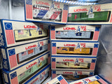 Lionel 6-1776, 6-7600, 6-7601, 6-7602, 6-7603, 6-7604, 6-7605, 6-7606, 6-7607, 6-7608, 6-7609, 6-7610, 6-7611, 6-7612, 6-7613 Spirit of 76 Locomotive, Caboose, and Box Car Set (Set of 15 Pcs) O Scale NEW