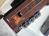 Williams 4 Car Pennsylvania Railroad PRR Broadway Limited Passenger Car set O SCALE Used Excellent