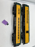 MTH Premier 20-4130 Chicago & North Western 2-Car 70' Madison Comb/Din Passenger Set - CNW O SCALE Used Excellent as is