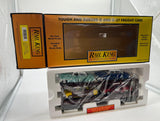 MTH Railking 30-7628 Auto Carrier Flat Car - ERTL 52 Cadillacs  & 49 Ford Coupes O SCALE NEW