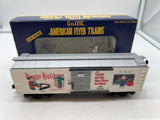 American Flyer by Lionel 6-48327 1997 Christmas boxcar O SCALE Like New