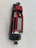 MTH New York Central Tinplate flatcar with fire truck O SCALE Like New No Box