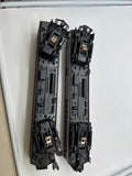 MTH 30-2158-1, 30-2158-3 Pennsylvania Doodlebug Diesel Engine - Cab No. 4666 With Protosound and Non-Pwd Diesel Engine (Set of 2) O Scale Used as is —Roof Crack on NonPwd unit  Damaged Box