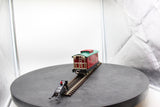 MTH Tinplate 10-1042 817 caboose red w/ peacock roof and brass trim O SCALE Like New