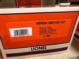 Lionel 6-29011 individual C&O coach car "711" O SCALE NEW