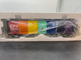 MTH Premier 20-97687 Canadian National MTHRRC-2009 100 ton hopper car rainbow O SCALE  NEW